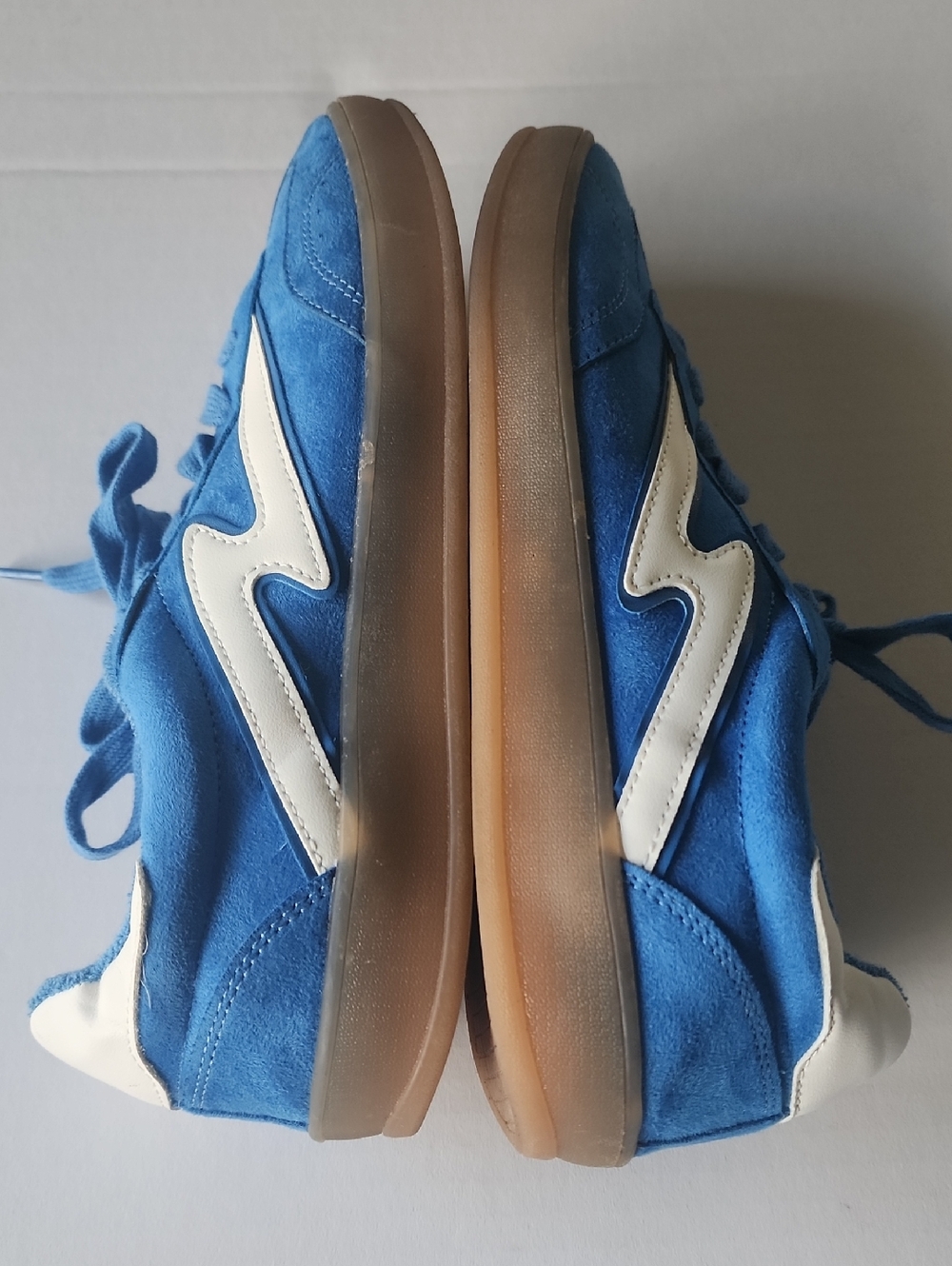 Madden Girl Giia Blue Suede Sneakers - Picture 6 of 10